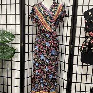 Vibrant Floral Maxi Dress